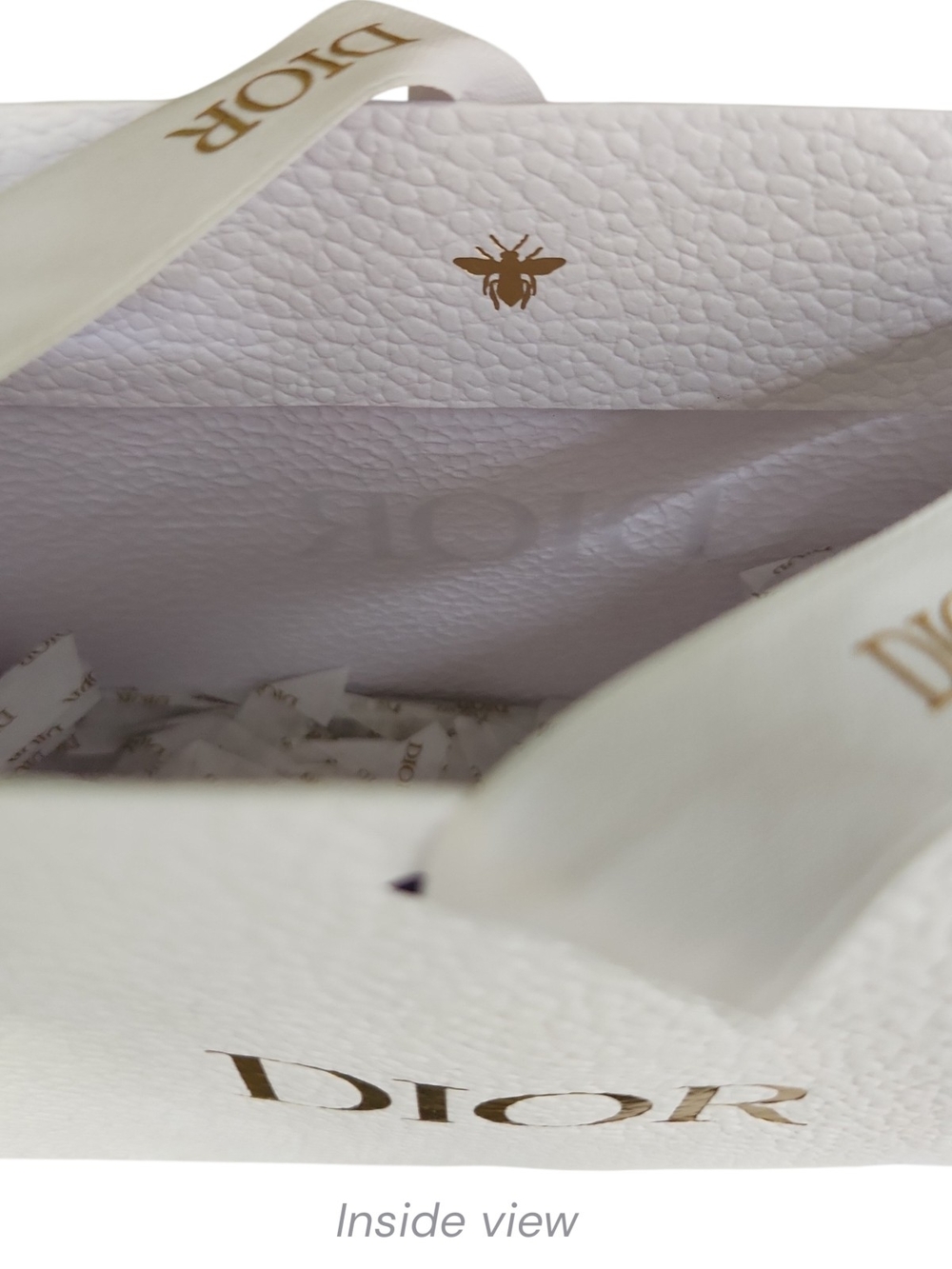 Dior Small White Gift Bag